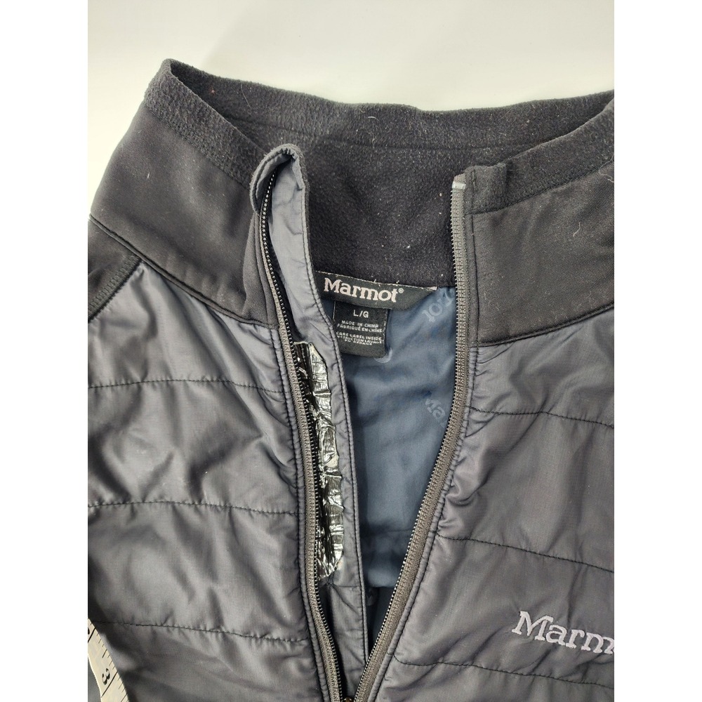 Marmot‎ Mens Hybrid Quilted Insulated Softshell Jacket Black Charcoal Gray Large - Picture 6 of 12